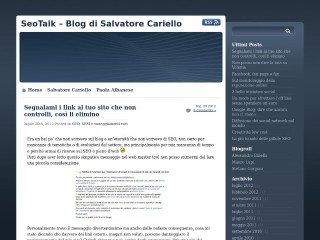 Screenshot sito: SEOtalk.it