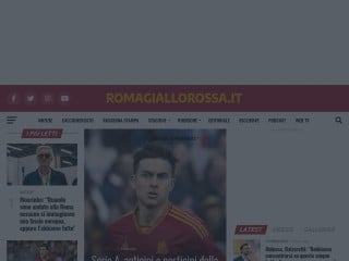 Screenshot sito: Romagiallorossa.it