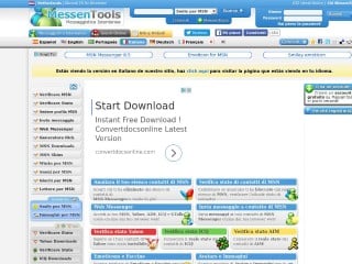 Screenshot sito: MessenTools.com