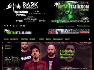 Screenshot sito: Metalitalia.com