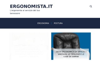 Screenshot sito: Ergonomista.it