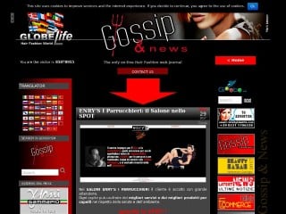 Screenshot sito: Gossip.sm