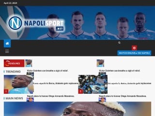 Screenshot sito: NapoliSport