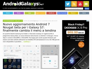 Screenshot sito: AndroidGalaxys.net