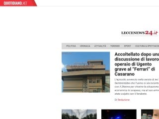 Screenshot sito: Leccenews24.it