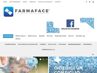 Screenshot sito: Farmaface.tv
