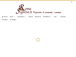 Screenshot sito: Romasegreta.it