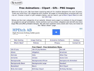 Screenshot sito: Gifs Animation Clip