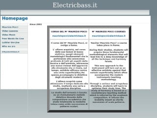 Screenshot sito: Electricbass.it