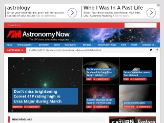 Screenshot sito: Astronomy Now
