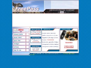 Screenshot sito: FreePass
