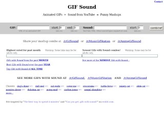 Screenshot sito: Gifsound