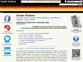 Screenshot sito: StudioSindone.it