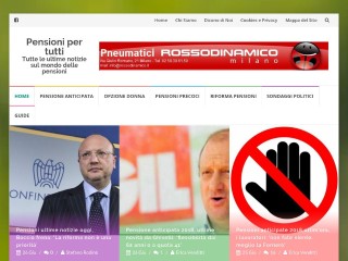 Screenshot sito: Pensionipertutti.it