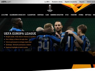 Screenshot sito: Sorteggio Europa League