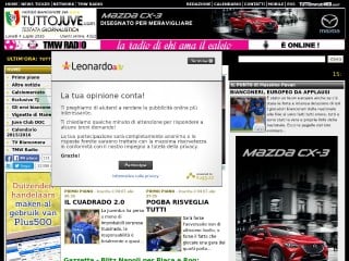 Screenshot sito: TuttoJuve.com