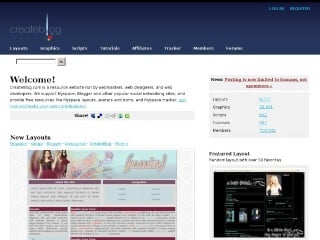 Screenshot sito: Createblog