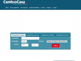 Screenshot sito: Cambiocasa.it