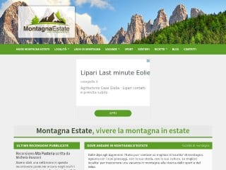 Screenshot sito: Montagna Estate