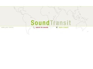 Screenshot sito: Sound Transit