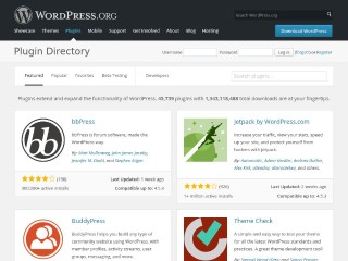 Screenshot sito: Wordpress Plugins