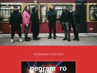 Screenshot sito: Negramaro