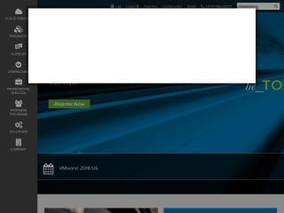 Screenshot sito: VMware