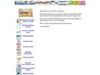 Screenshot sito: Rimborsi.com