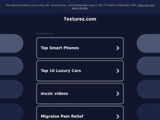 Screenshot sito: Texturez