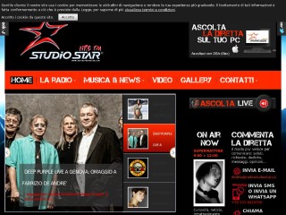 Screenshot sito: Radio Studio Star