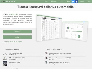 Screenshot sito: Fuel Monitor