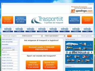Screenshot sito: Trasporti.it