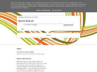 Screenshot sito: Search Cube