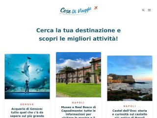 Screenshot sito: CoseDiViaggio.it