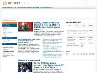 Screenshot sito: Reuters Italia