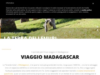 Screenshot sito: Viaggio Madagascar