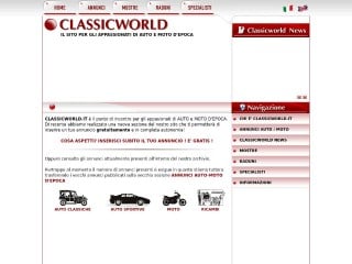 Screenshot sito: Classicworld.it