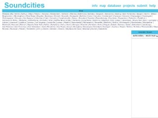 Screenshot sito: Soundcities