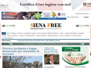 Screenshot sito: SienaFree.it