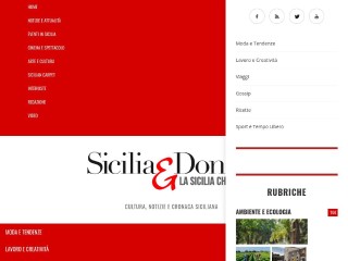 Screenshot sito: Sicilia e Donna