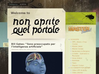 Screenshot sito: Non aprite quel portale