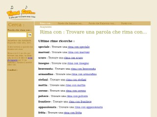 Screenshot sito: Rima-con.it