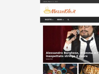 Screenshot sito: Mezzokilo.it