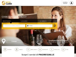 Screenshot sito: Pagine Gialle Online