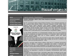 Screenshot sito: Piazzafontana.it