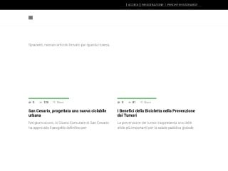 Screenshot sito: Cicloturismo.it
