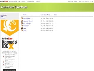 Screenshot sito: Downloads Activestate