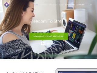 Screenshot sito: Stremio
