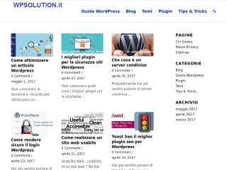 Screenshot sito: WP-Solution.it