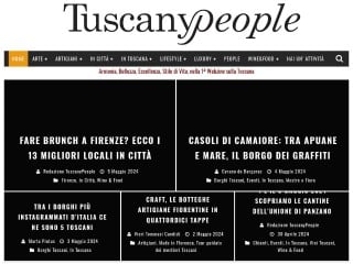 Screenshot sito: Tuscany People